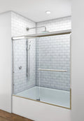The American Glide 58 Semi-Framed Sliding Shower Unit - Chrome