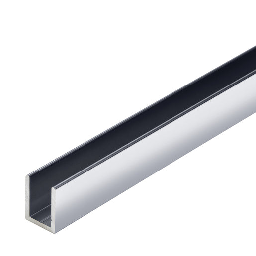 Deep 3/8" Shower Glass U-Channel- 95"